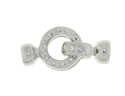 Orecchini a Susta con Diamanti 0,09 ct in Oro Bianco 18kt – Mirco Visconti