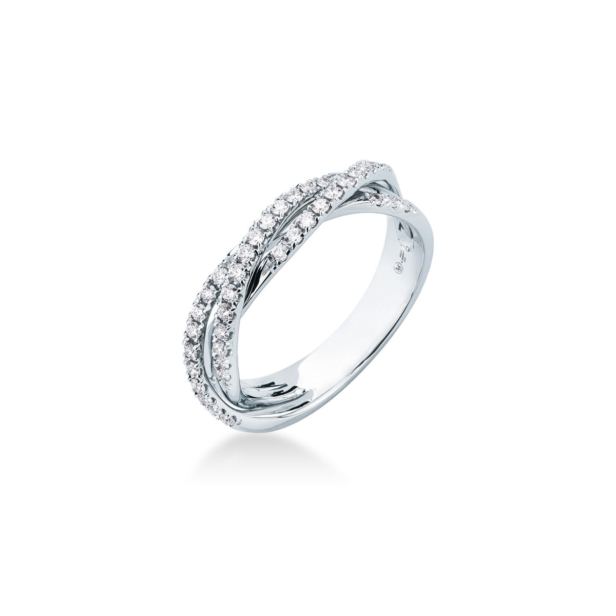 Anello con Diamanti 0,33 ct G VS in Oro Bianco 18kt – Mirco Visconti