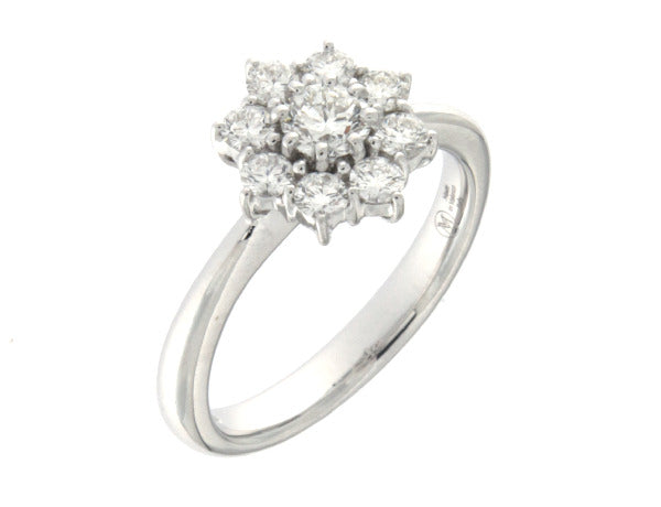 Anello con Diamanti 0,80 ct F VS in Oro Bianco 18kt – Mirco Visconti