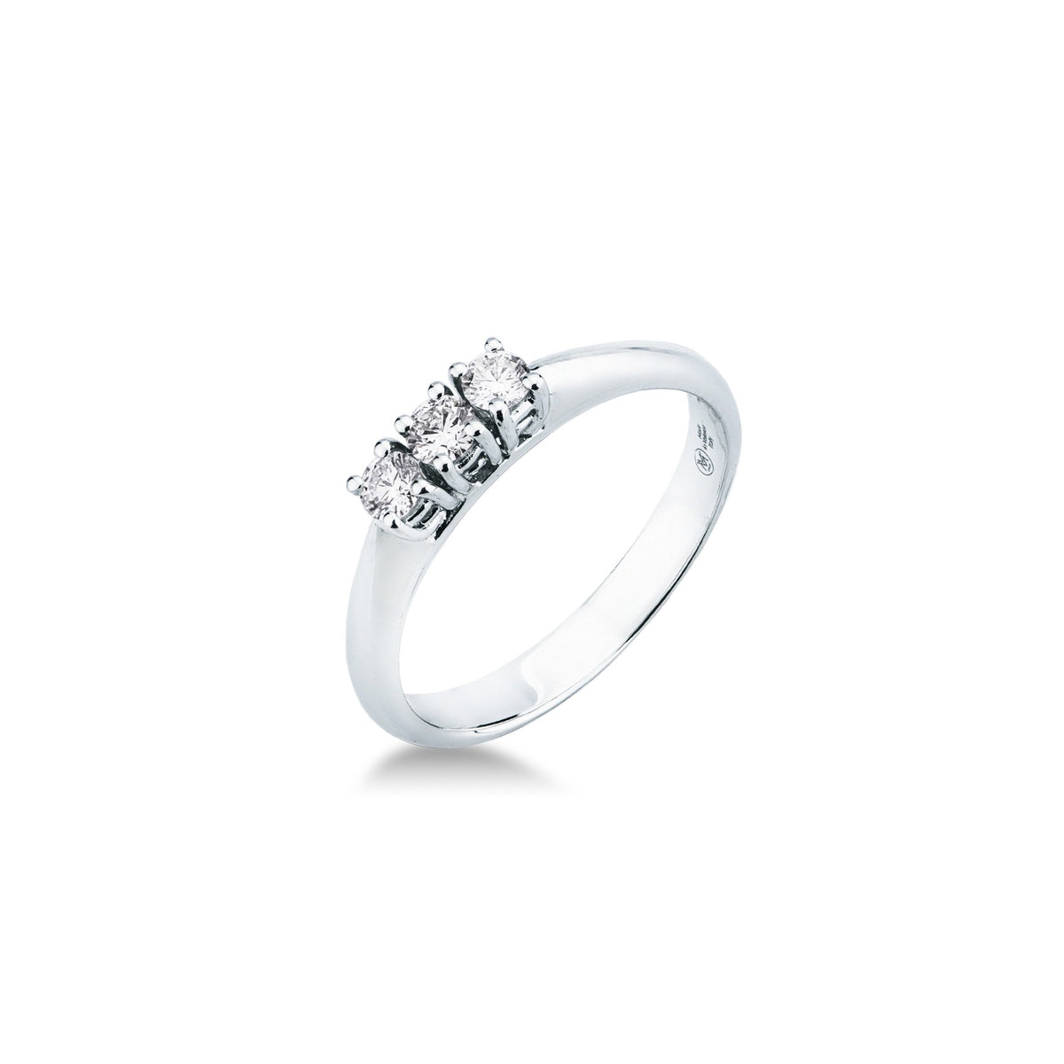 Anello Trilogy con Diamanti in Oro Bianco 18kt – Mirco Visconti (AL563/10)
