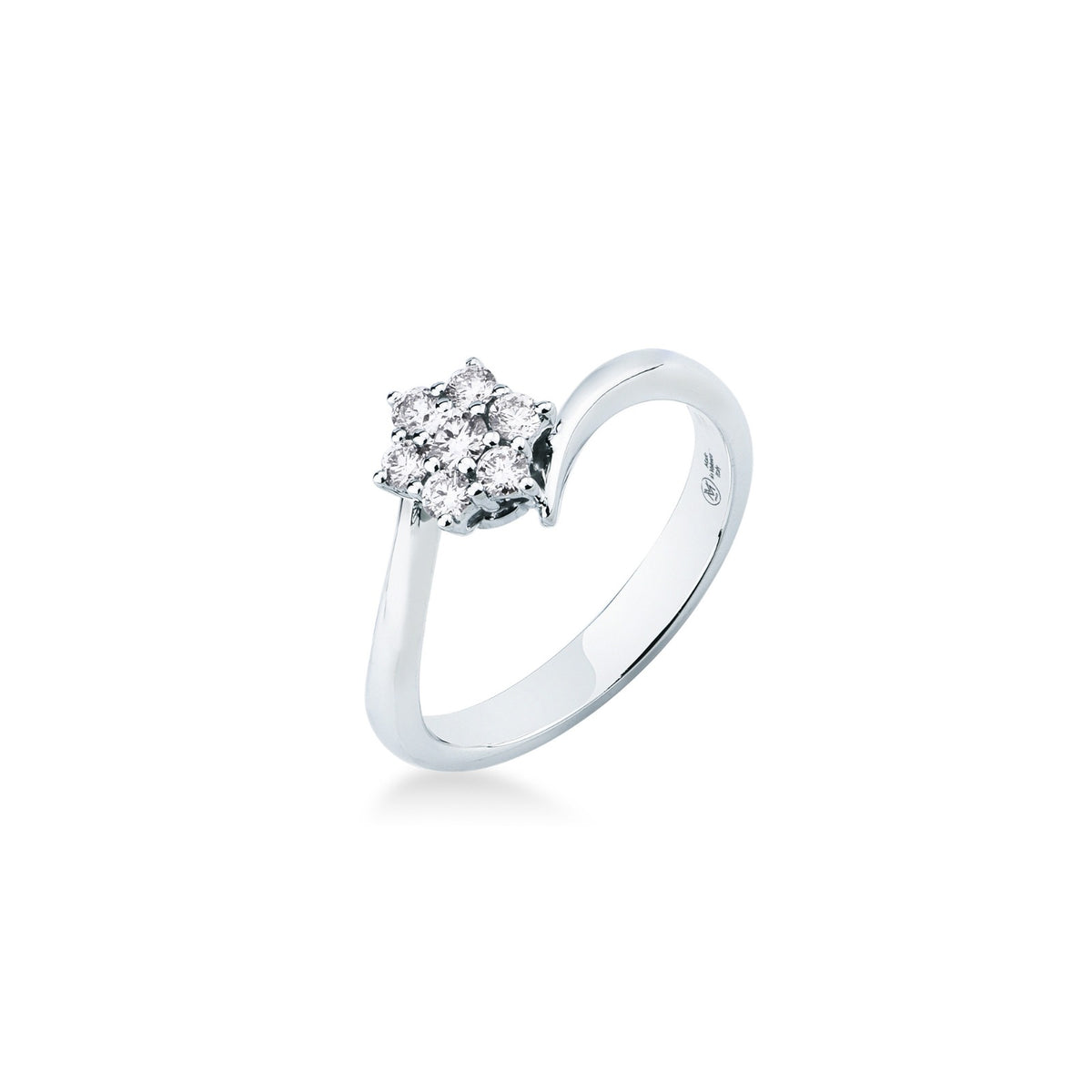 Anello con Pavé di Diamanti in Oro Bianco 18kt – Mirco Visconti (BG194/20)