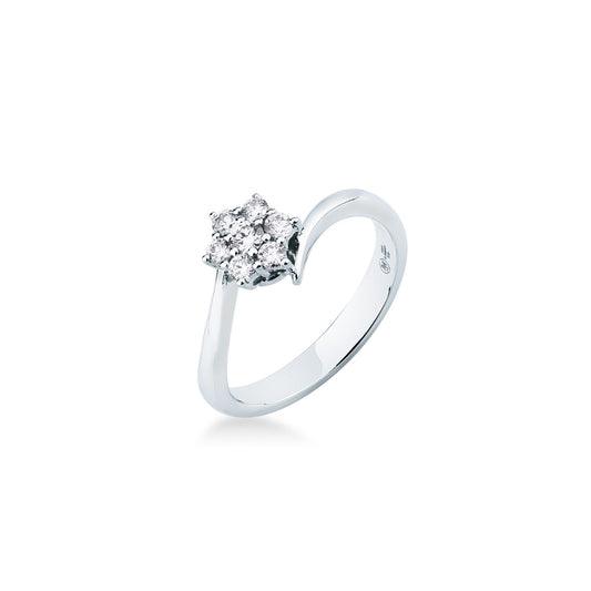 Anello con Pavé di Diamanti in Oro Bianco 18kt – Mirco Visconti (BG194/20)
