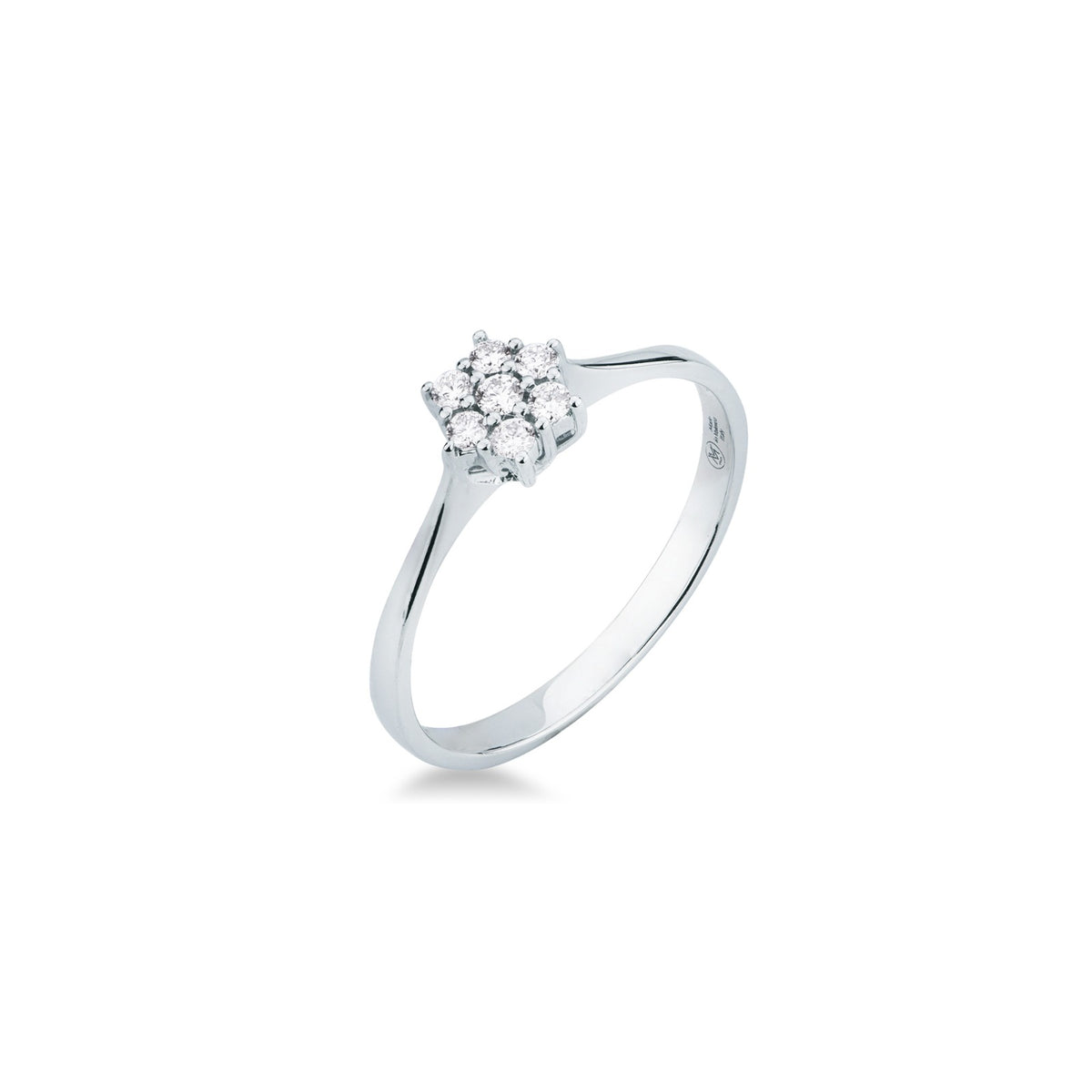 Anello con Pavé di Diamanti in Oro Bianco 18kt – Mirco Visconti (BG380/7)