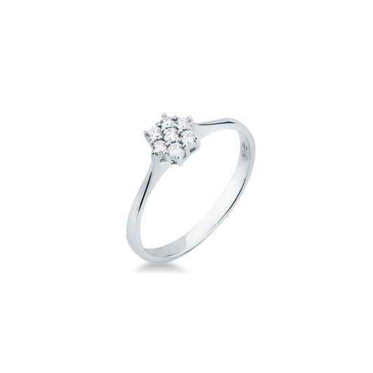 Anello con Pavé di Diamanti in Oro Bianco 18kt – Mirco Visconti (BG380/7)
