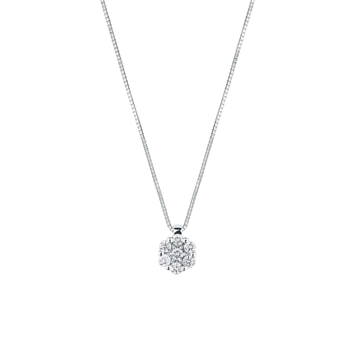 Collana con Diamanti 0,32 ct G VS in Oro Bianco 18kt – Mirco Visconti (AB558/40)