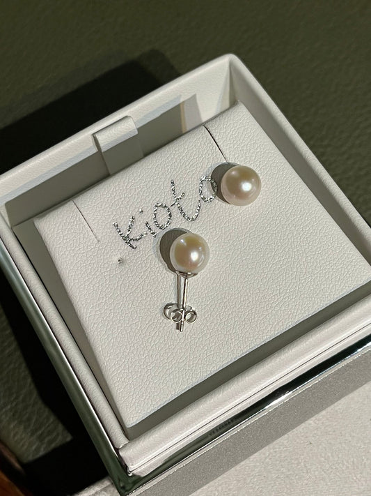Orecchini PG Gioielli in Oro Bianco 18kt con Perle Akoya 7-7,5 mm – ORAK/6
