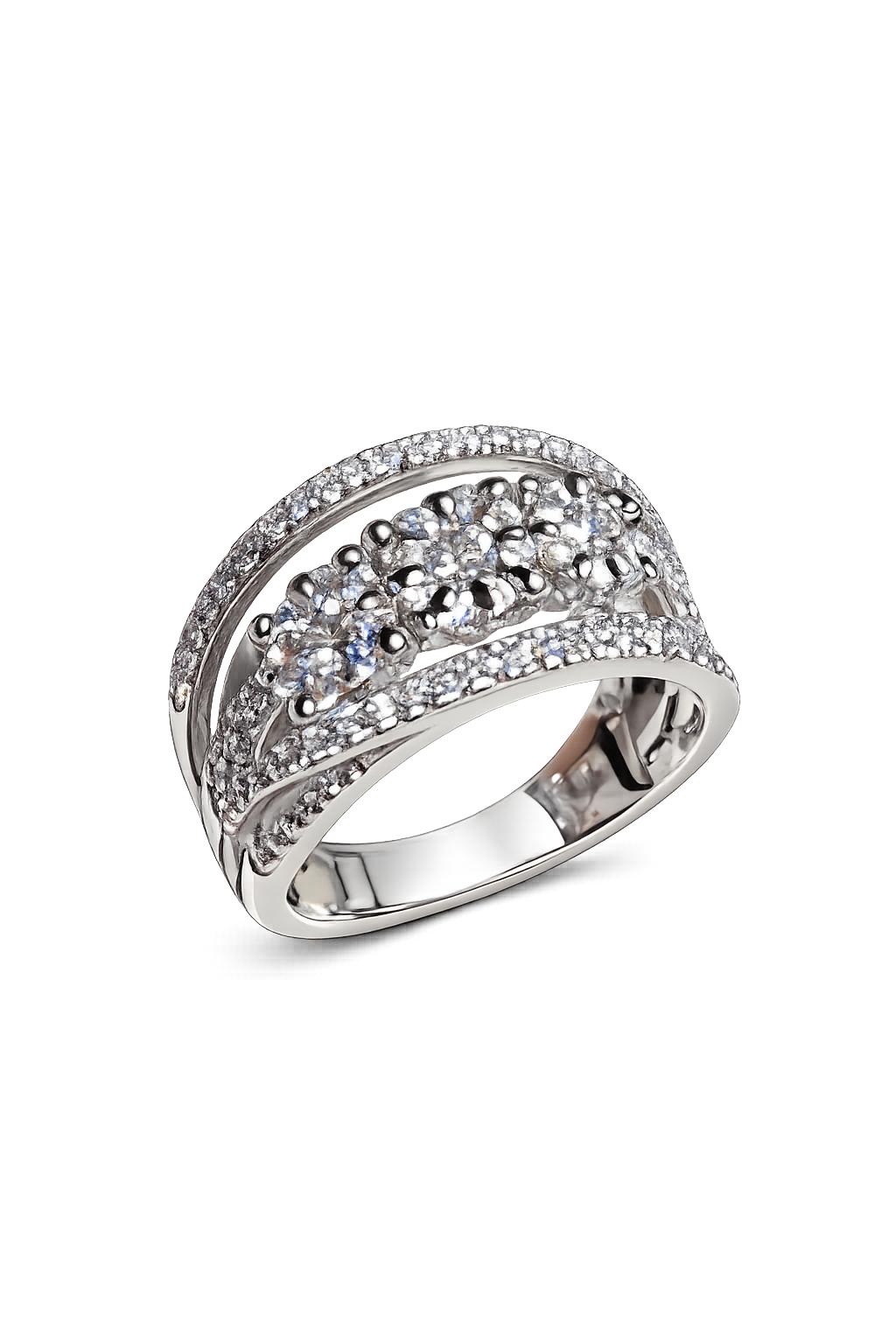 Anello a Fascia Mirco Visconti in Oro Bianco 18kt con Diamanti 1,24 ct G VS – ABA1268