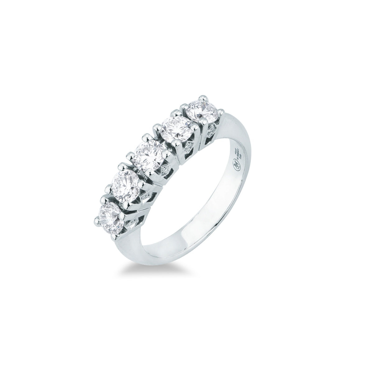 Anello con Diamanti 1,12 ct Totali D VS in Oro Bianco 18kt – Mirco Visconti (GM134/EC40)