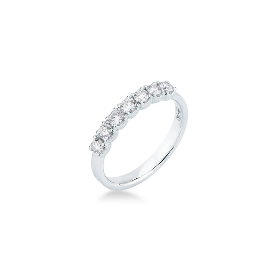 Anello Veretta con Diamanti 0,44 ct G VS in Oro Bianco 18kt – Mirco Visconti