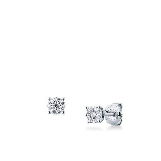Orecchini a Lobo con Diamanti 0,35 ct G VS in Oro Bianco 18kt – Mirco Visconti