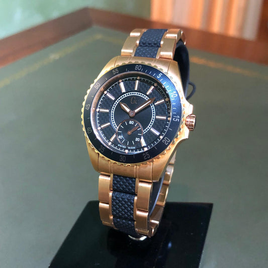 GUESS Collection Orologio uomo GC47001L Gold Black Swiss Made Luxury