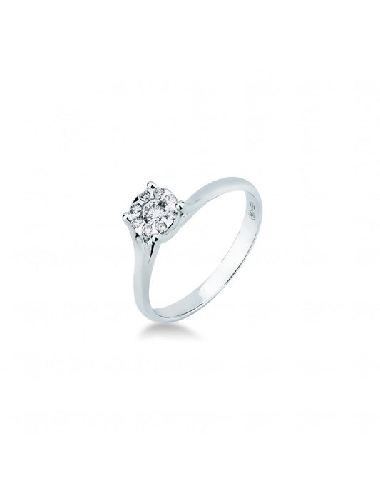 Anello Solitario con Diamante 0,21 ct G VS in Oro Bianco 18kt – Mirco Visconti (AB967/30)
