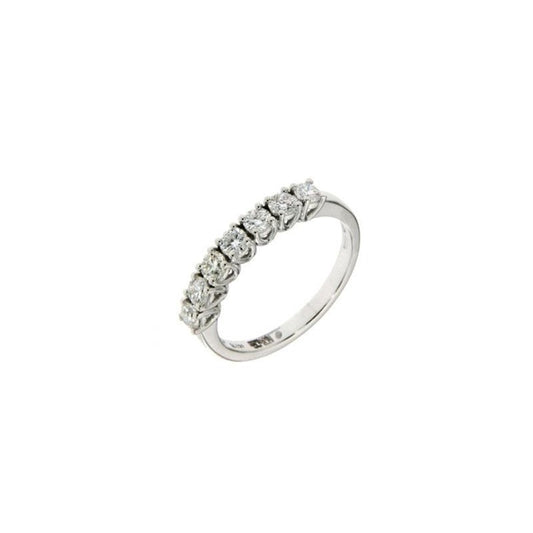 Anello Veretta con Diamanti 0,67 ct F VS in Oro Bianco 18kt – Mirco Visconti