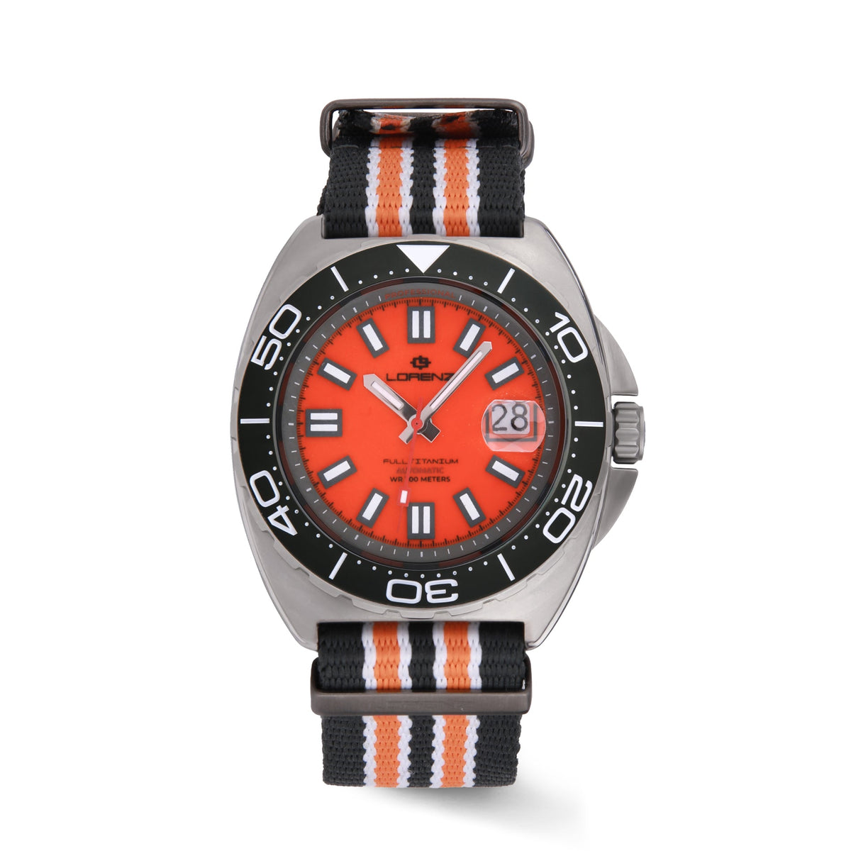 Lorenz Full Titanium 030269CC con cinturino in tessuto incluso