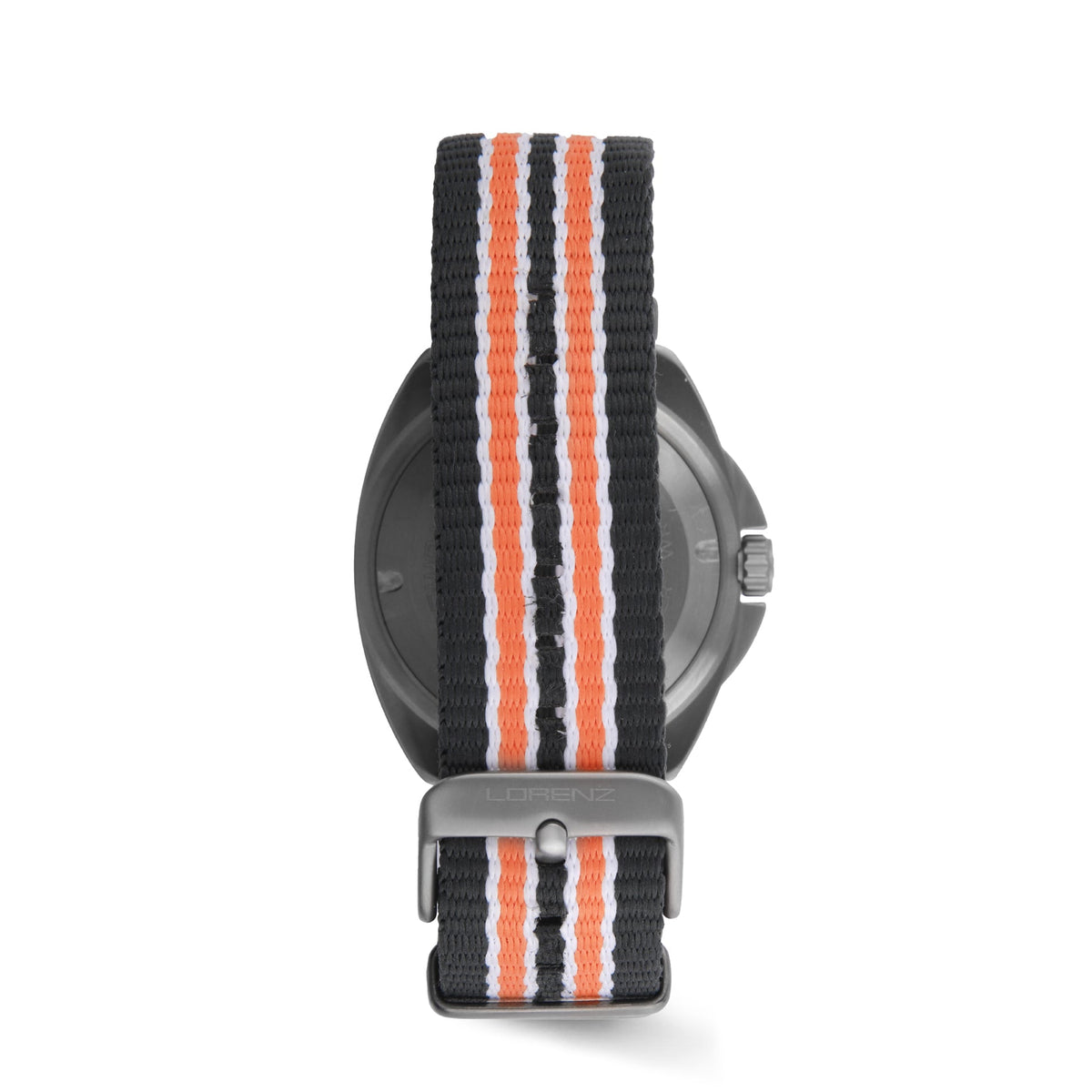 Lorenz Full Titanium 030269CC vista laterale con cinturino in tessuto