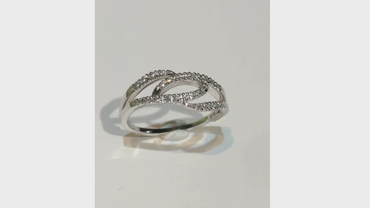 Anello con Diamanti 0,11 ct G VS in Oro Bianco 18kt – Mirco Visconti