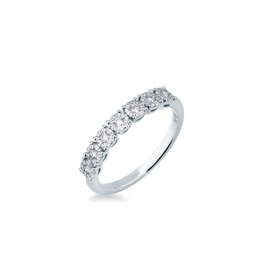 Anello Vera Pavé con Diamanti 0,28 ct in Oro Bianco 18kt – Mirco Visconti (ABA1028)