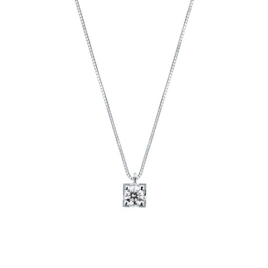 Punto Luce con Diamante 0,30 ct in Oro Bianco 18kt – Mirco Visconti